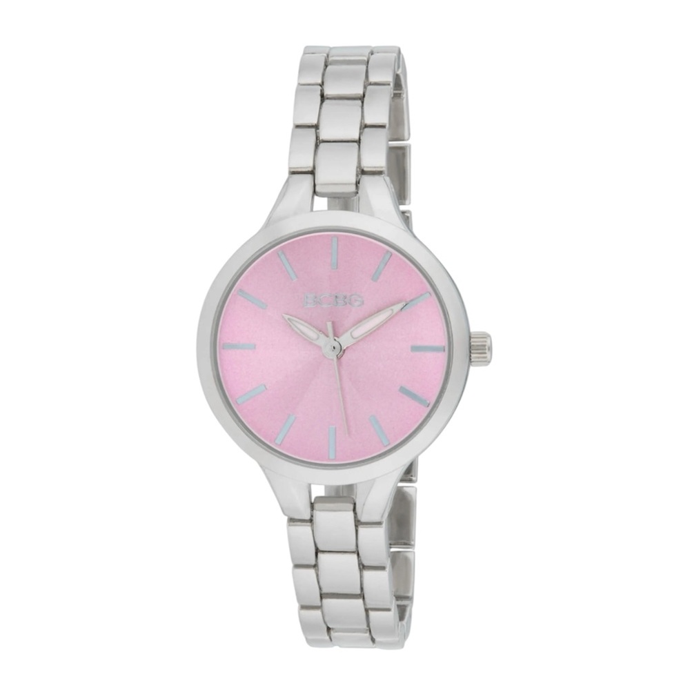 🌸New BCBG Silver Pink Face 32mm Watch🌸